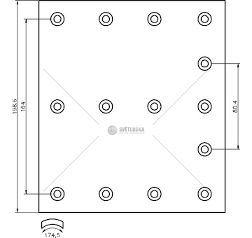 Sada brzdoveho oblozeni, bubnova brzda TEXTAR 19071/18,1TEX