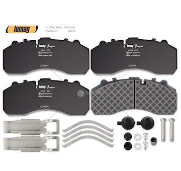 Sada brzdových destiček, kotoučová brzda LUMAG 29108 00 901 10