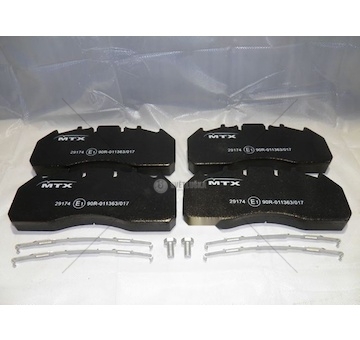 Sada brzdových destiček, kotoučová brzda MTX MTX-29174