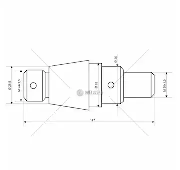 Sada čepu c50- l=147mm dlouhý | F803405101B