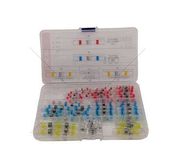 Sada cínových konektorů velká 100ks 19 x 11 x 3 cm