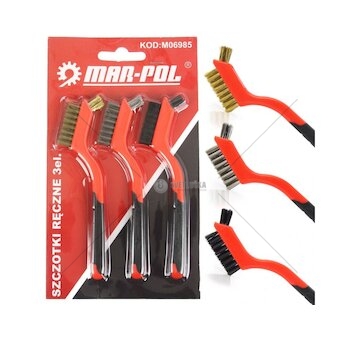 Sada drátěných kartáčů 3ks MAR-POL