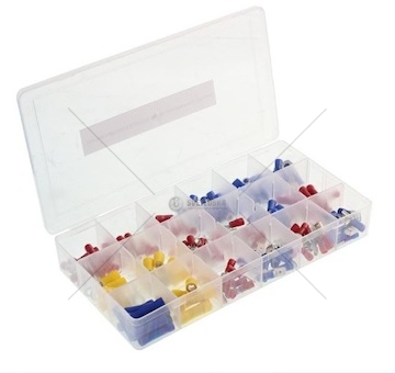 Sada elektrických koncovek konektorů a kabelových oček - 175ks