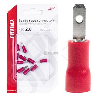 Sada elektrických konektorů 3.8mm 0.5-1.5mm2 10A 10 ks