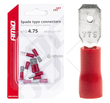 Sada elektrických konektorů 5.6mm 0.5-1.5mm2 10A 10 ks