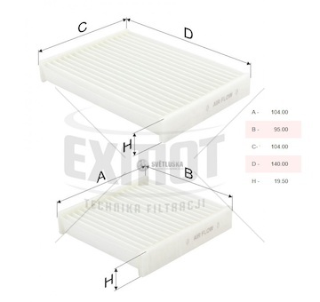 Sada filtrů kabiny scania e6 0530564_A
