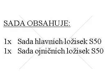 Sada hlavních + ojničních ložisek s50 | S96.3084