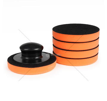 Sada houbiček na voskování auta s rukojetí 10cm, 5ks AMiO-02903