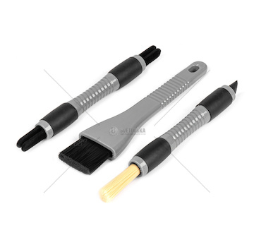 Sada kartáčů na čištění interiéru automobilů 3ks AMIO-04033