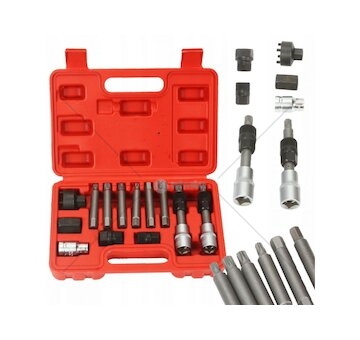 Sada klíčů 13ks na demontáž řemenic alternátorů MAR-POL