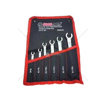 Sada klíčů na brzdové trubky 6ks 6-18mm MAR-POL