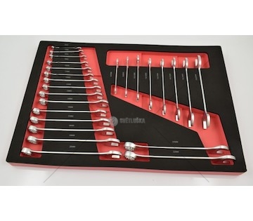 Sada klíčů plochých-očkových 25 položek 6-22MM  GJ-1003