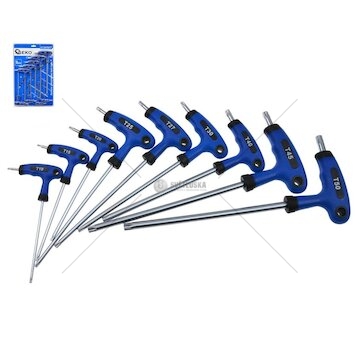 Sada klíčů torx, typ T, 9ks GEKO