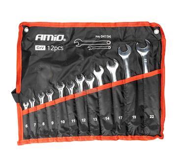Sada kombinovaných klíčů 6-22mm 12ks AMiO-04194