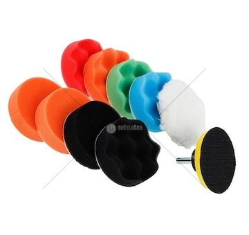 Sada lešticích houbiček a kotoučů 80mm Carmotio C63527