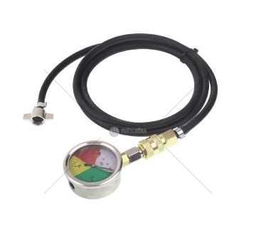 Sada na měření tlaku manometr 0-16 Bar , M12x1,5 délka hadice 2m