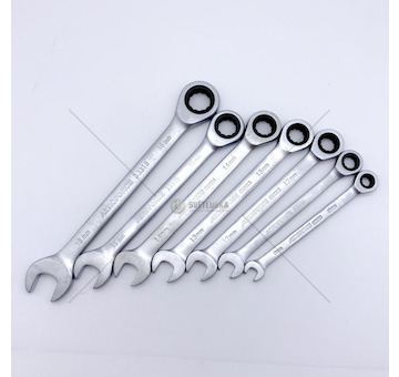 Sada nářadí očkoploché 8-18mm s ráčnou 7ks