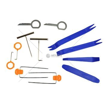 Sada nástrojů pro demontáž autorádií, navigací, čalounění a krytů GEKO