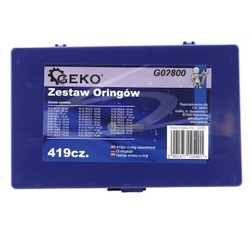 Sada o-kroužků 419ks Geko G02800