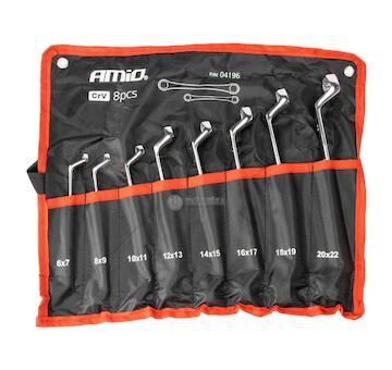 Sada očkových obojstranných klíčů 6-22cm 8ks AMiO-04196