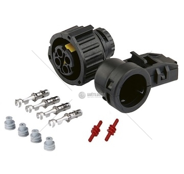 Sada opravárenská 4 pól. zástrčky+svorka 90°  mercedes atego, econic, sprinter, vw crafter 0771320_A