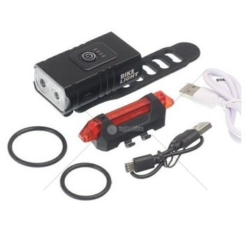 Sada osvětlení na kolo LED přední + zadní