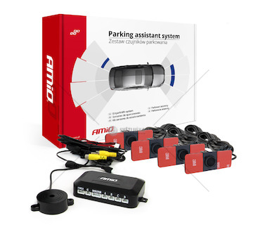 Sada parkovacího senzoru pod kameru a LCD displej vnitřní 16,5mm AMIO-02993