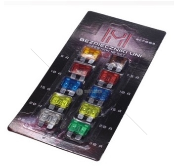 Sada plochých pojistek 5-30A 10ks