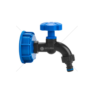 Sada pro kontejner na vodu IBC, uzávěr S60x6 s kohoutkem 1/2"