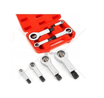 Sada pro odstranění poškozených matic, sada sekáčů na matice 4ks