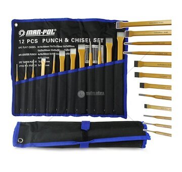 Sada průbojníků a sekáčů 12 ks MAR-POL