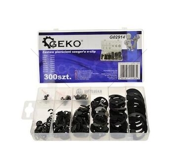 SADA - Segerový pojistný kroužek (E-KLIP), sada 300ks GEKO