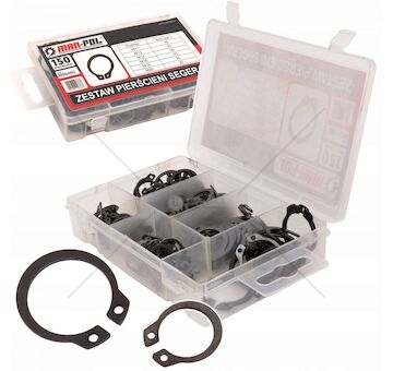 SADA - Segerový pojistný kroužek, sada 150ks MAR-POL