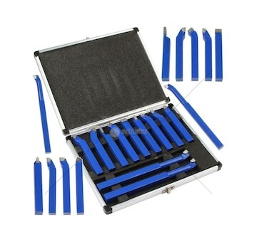 Sada soustružnických nožů, 12x12mm, 11-dílná sada MAR-POL