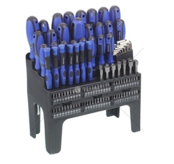 Sada šroubováků, bitů, imbusů, 122ks stojan