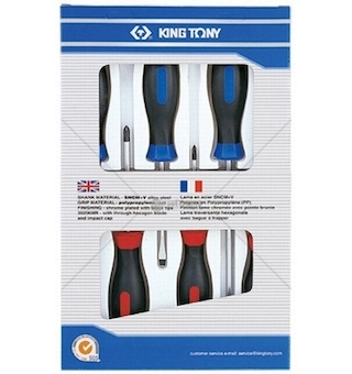 Sada šroubováků křížových 6 elementů KING TON KT-31116MR