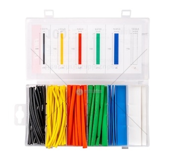 Sada teplem smršťovacích bužírek 100ks barevných