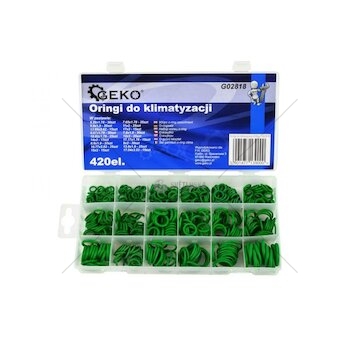 Sada těsnění o-kroužků pro klimatizaci 420ks GEKO