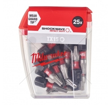 Sada torxních šroubovacích bitů shockwave™ cd tx15/25mm - 25 ks 4932430873_A