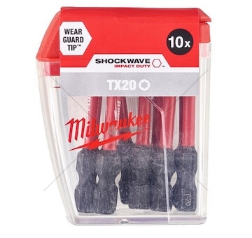 Sada torxních šroubovacích bitů shockwave™ cd tx20/50mm - 10 ks 4932430877_A