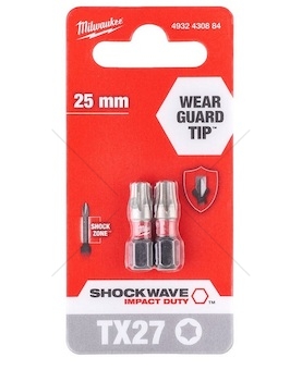 Sada torxních šroubovacích bitů shockwave™ cd tx27/25mm - 2 ks 4932430884_A