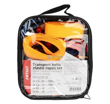 Sada upínacích popruhů a pružných upínačů AMiO-03293