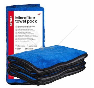 Sada utěrek z mikrovlákna 800gsm 60x90cm 3ks AMiO-04487
