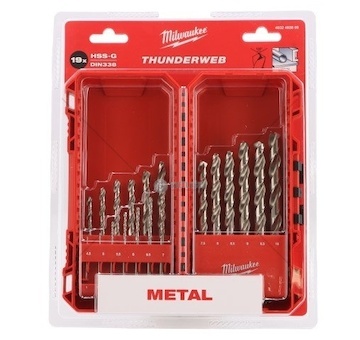 Sada vrtáků do kovu HSS-G 19ks 1-10MM C8546 4932493869