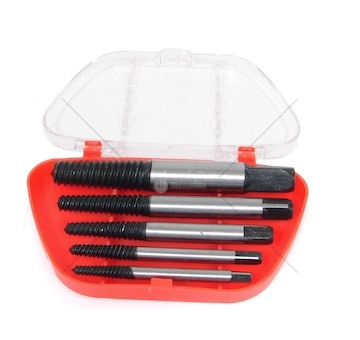 Sada vrtáků na poškozené a zlomené šrouby sada 5ks v kufříku