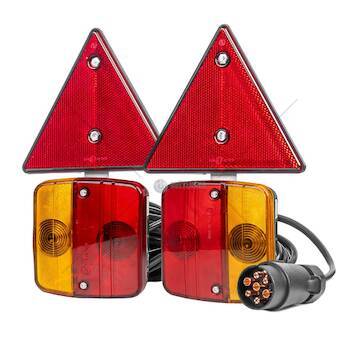 Sada zadních magnetovích svítidel pro přívěsný vozík