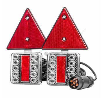 Sada zadních magnetovích svítidel pro přívěsný vozík