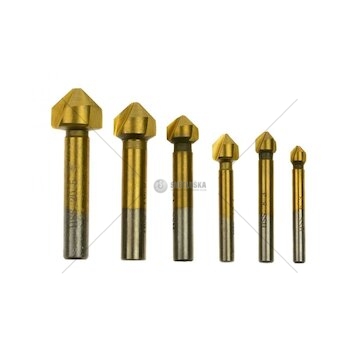 Sada záhlubníků 6.3 - 20.5 mm, 6 ks GEKO