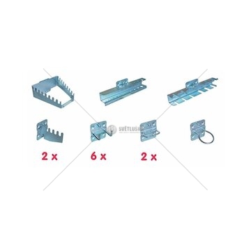Sada závěsných háků a držáků, 28 - dílná GÜDE