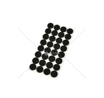 Samolepící plstěné podložky pod nábytek, kulaté 17mm, 32ks GEKO